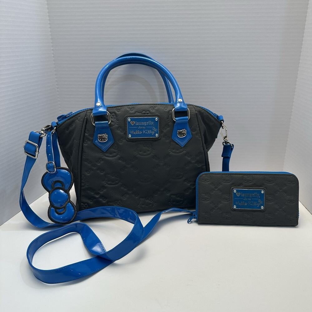 Loungefly x Hello Kitty 2013 Vintage Y2K Rare Blue Crossbody Purse & Wallet